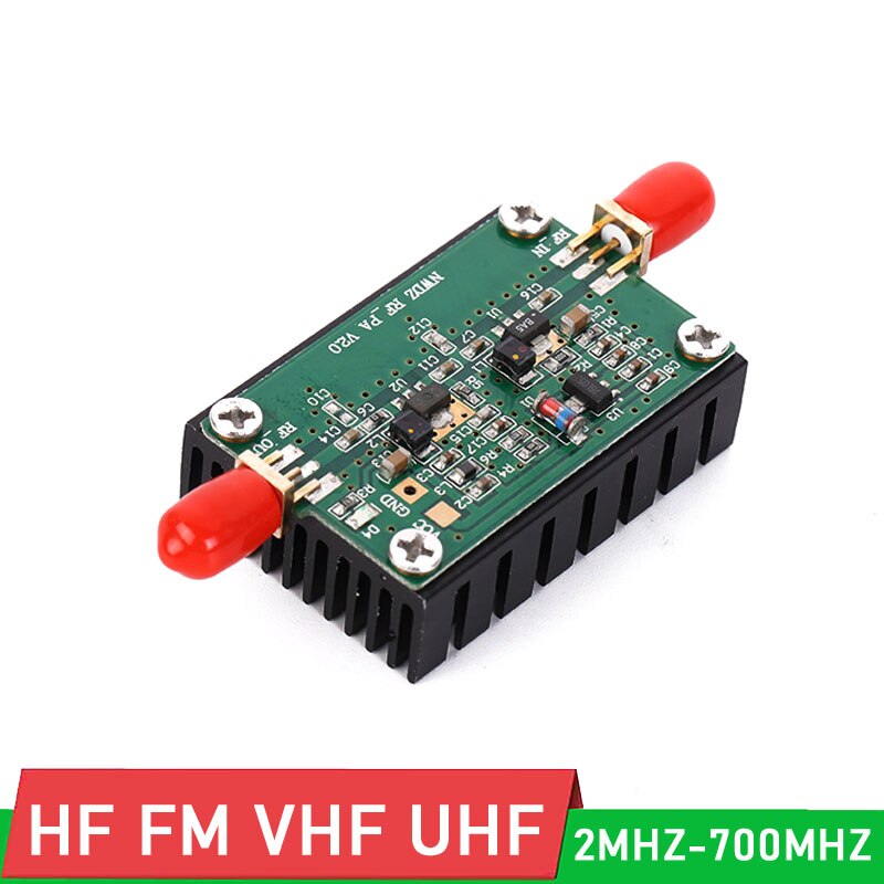 2-700MHZ 3W HF VHF UHF FM transmitter Broadband RF power Amplifier For Ham Radio Walkie talkie Short wave remote 433M 315M 900M