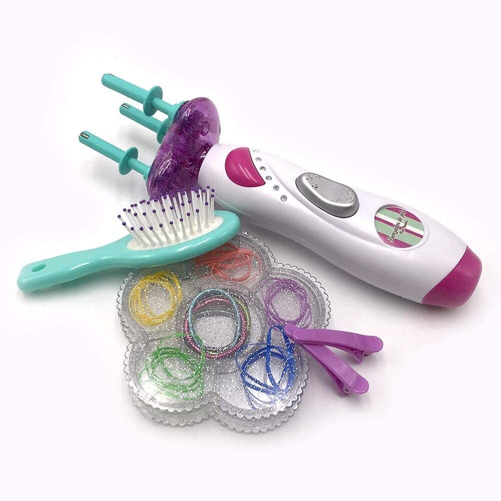 Braider électrique portatif de cheveux pour des filles, machine de tissage de cheveux, outils de coiffure tressés de tresse,