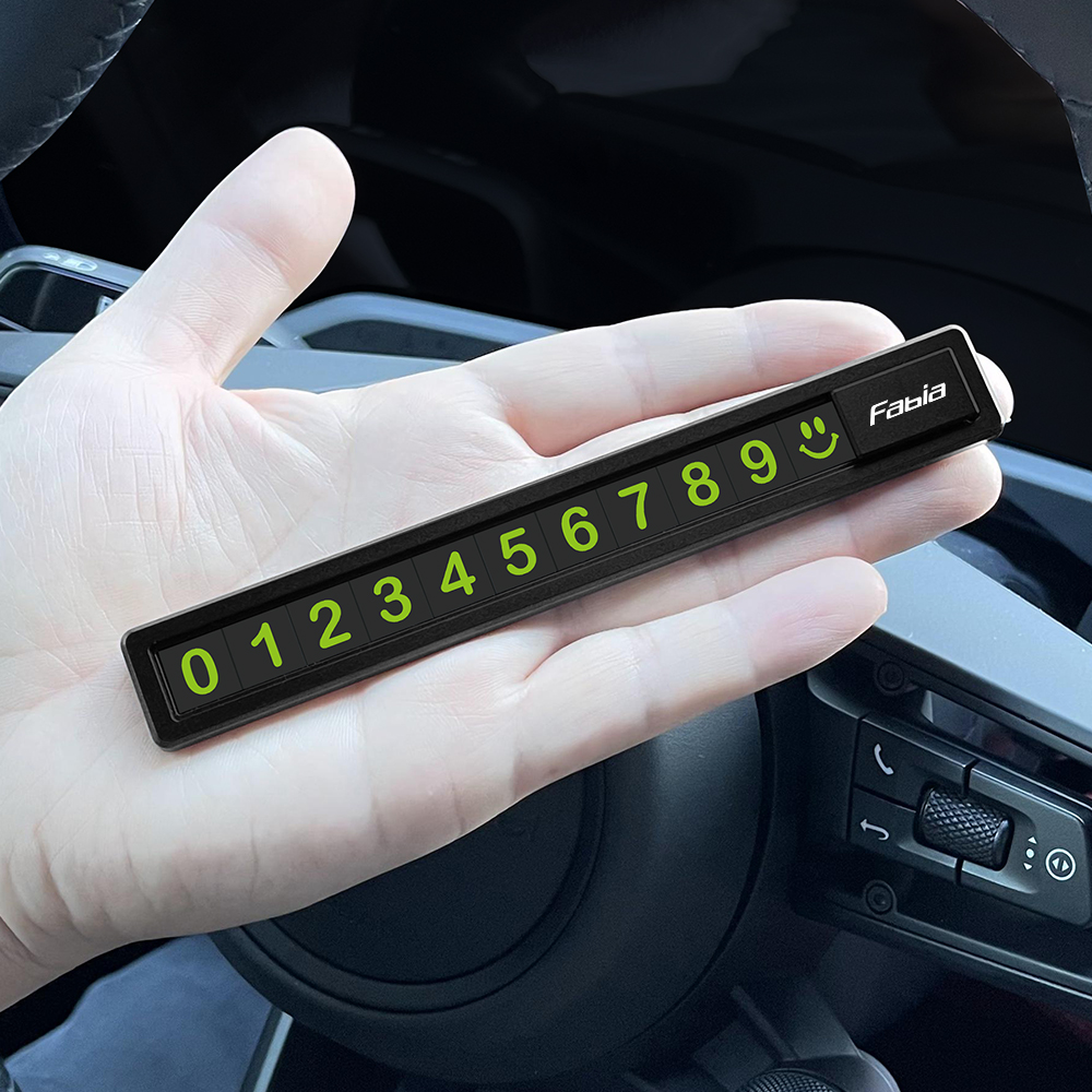 Temporary Car Parking Card Auto Accessories For Skoda Octavia Fabia Rapid Superb Kodiaq Scala Karoq Citigo Kamiq Roomster Enyaq