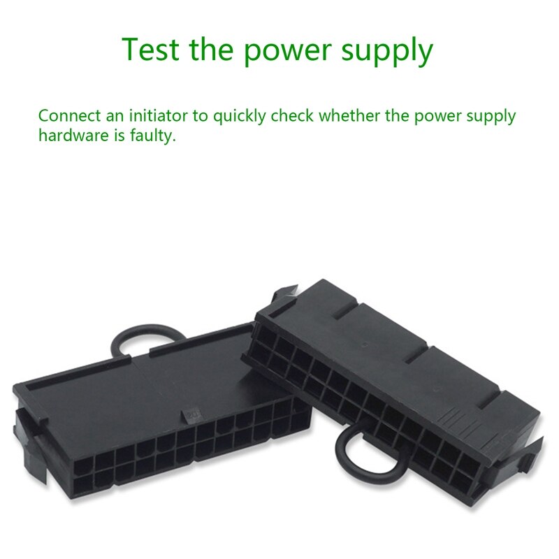 -24 Pin ATX Power Supply Starter Jumper Starter PSU Stand Alone Reboot Activate Connecter for BTC Miner Machine