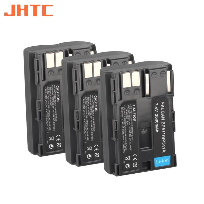 BP-511 BP-511A BP511A BP 511A Camera Battery For Canon EOS 40D 300D 5D 20D 30D 50D 10D D60 G6 BP511 FV40 FV30 FV100 200 2000mah