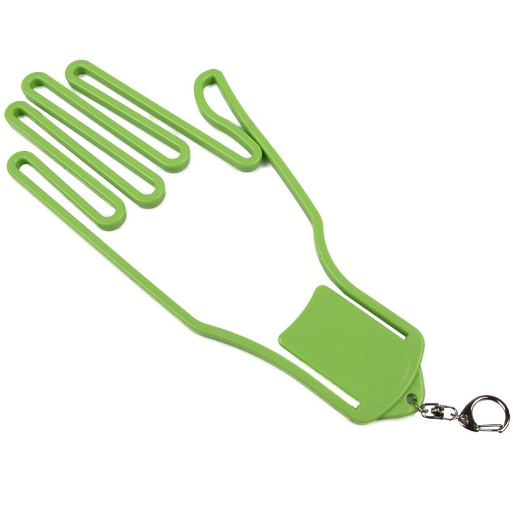 Golf Handschoen Houder Handschoen Rack Droger Hanger Brancard Voorkomen Handschoenen Krimpen Vervormen Plastic Met Sleutelhanger 8 Kleuren: Green