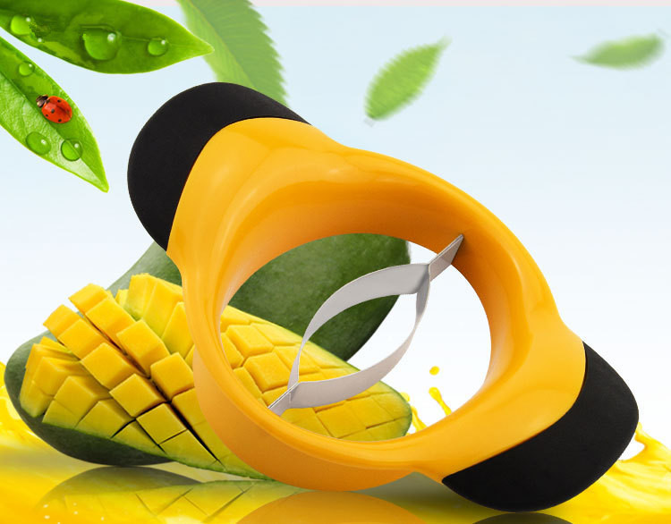 1PC Mango Splitters Fruit Vegetable Tool Peach Corers Peeler Shredder Slicer Cutter Kitchen Gadget Accessories OK 0470