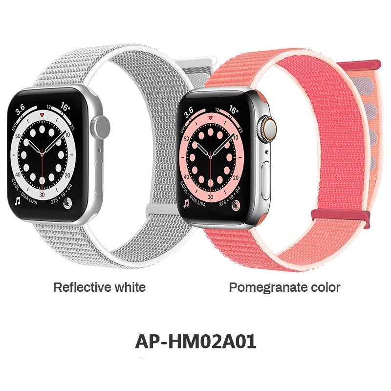 2 Packs Nylon Bands Compatible with Apple Watch 38mm 40mm 41mm 42mm 44mm 45mm 49mm for IWatch Series 9/8/7/6/5/4/3/2: XS / WHITE