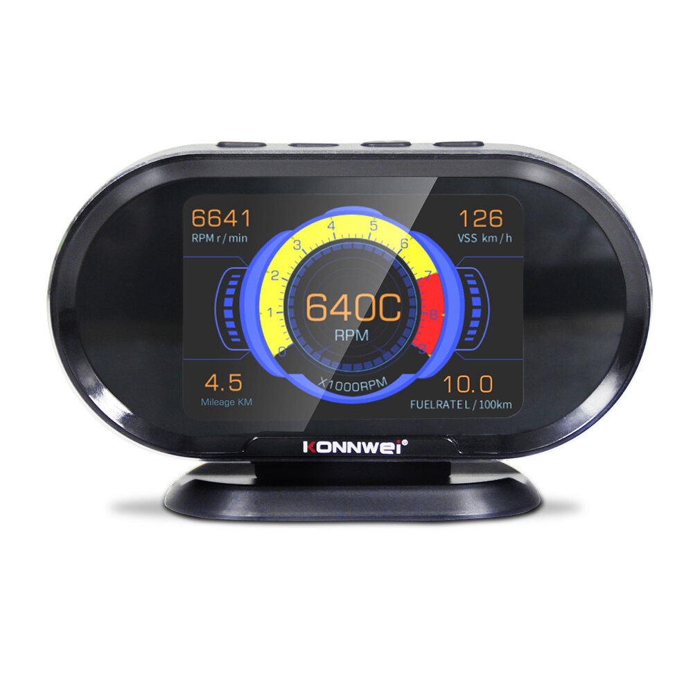 KW206 OBD2 Boordcomputer Auto Digitale Computer Display Obd 2 Scanner Brandstofverbruik Water Temperatuurmeter
