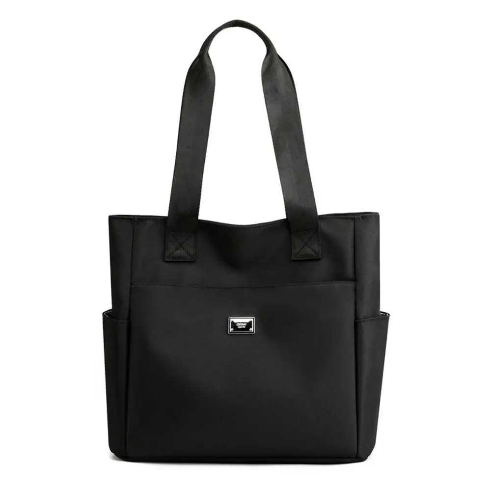 Bolsa tote de mão de grande capacidade, de alta qualidade, leve, à prova d'água, de nylon, bolsa de ombro para trabalho, escola e viagem, bolsa de ombro: CÉU AZUL