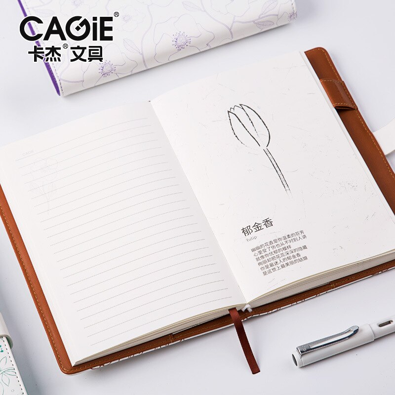 A5 Diary Agenda Planner Organizer Wonderful Notebook and Journal with Lock Line Blank Note Book Back to School Travel Handbook