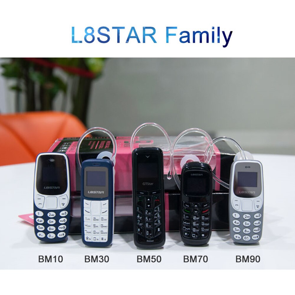 L8star 100% Originale Imei Variabile Sbloccato Mini Telefono Voce Magica Mani Libere Auricolare Bluetooth Più Piccolo del Mondo di Sostegno Del Telefono