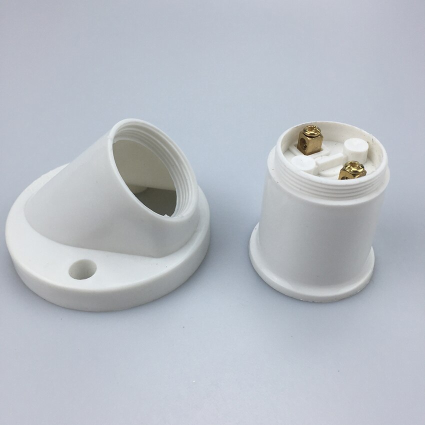 E27 Oblique Lamp Holder Light Socket Base, Ceiling Light Fixture Lamp Holder Converter Light Bulb Base Lamp Socket Adapter