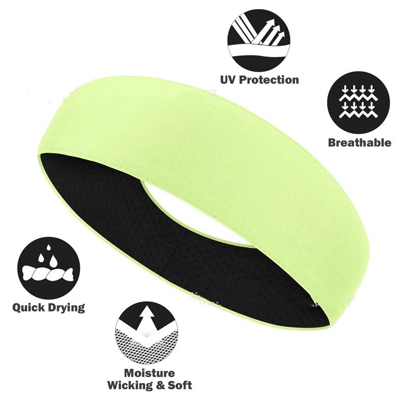 Breathable Sweat Guide Scarf Forehead Protection Hair Restraint Yoga Fitness Sports Headband Female Head Bands