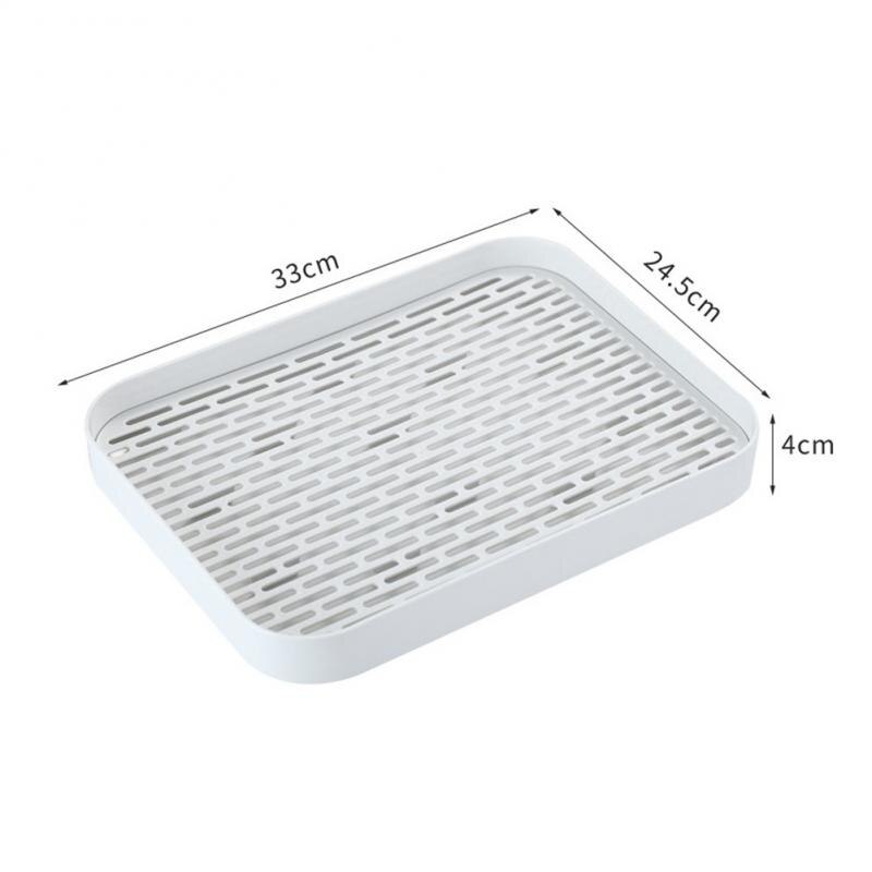 Kitchen Drain Tray Double Layer Glasses Bottle Cup Bowl Cutlery Dish Drainer Detachable Storage Tray For Kitchen Sink Tea Table: 02