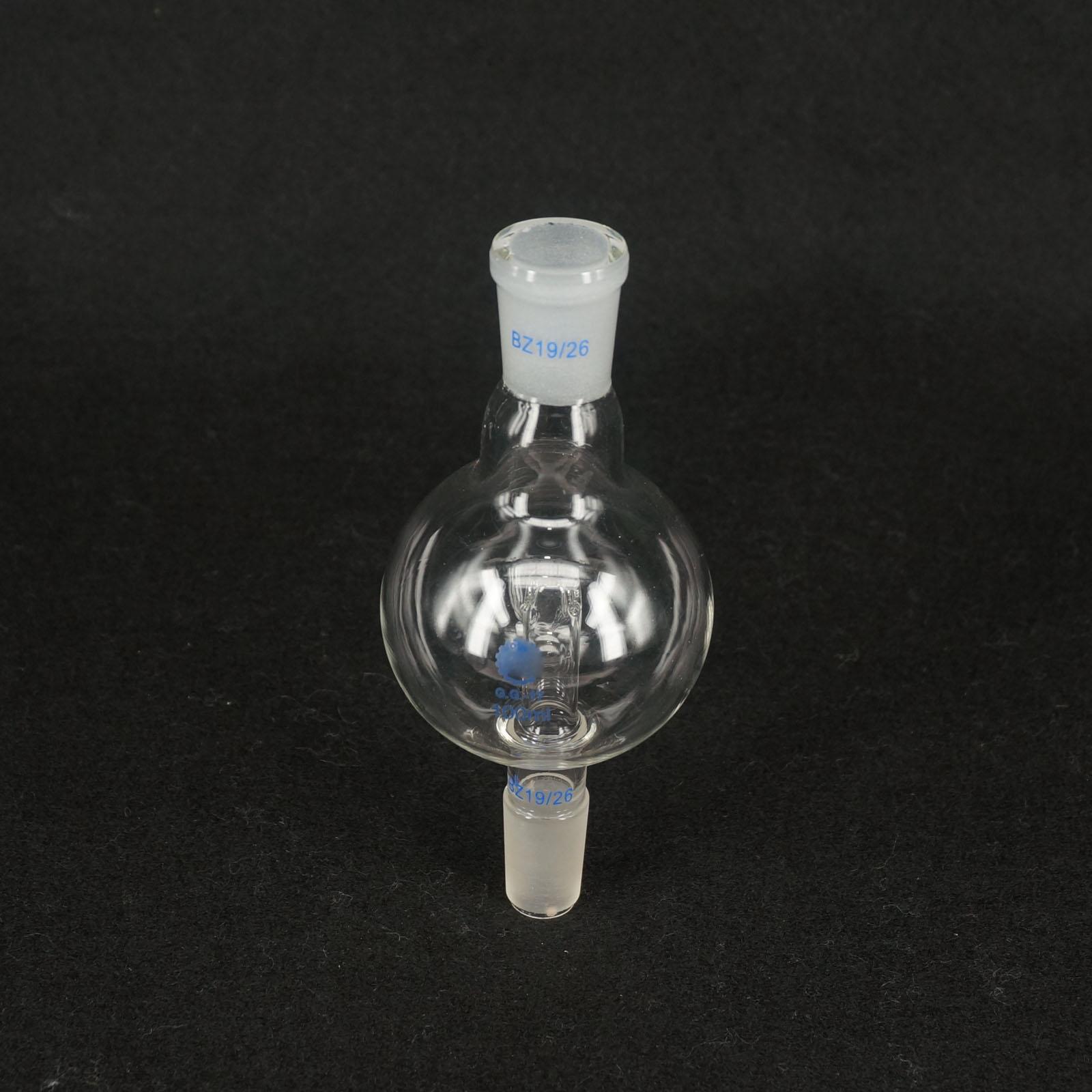 100ml Bump Trap 19/26 to 19/26 Ground Joint Lab Glass Rotary Evaporator