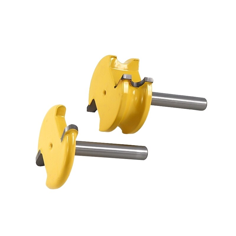 XCAN Canoe Flute and Bead Router Bit Set 1/4" 1/2" Tenon Cutter Milling Bits Carbide Router Bit For Wood Cutter