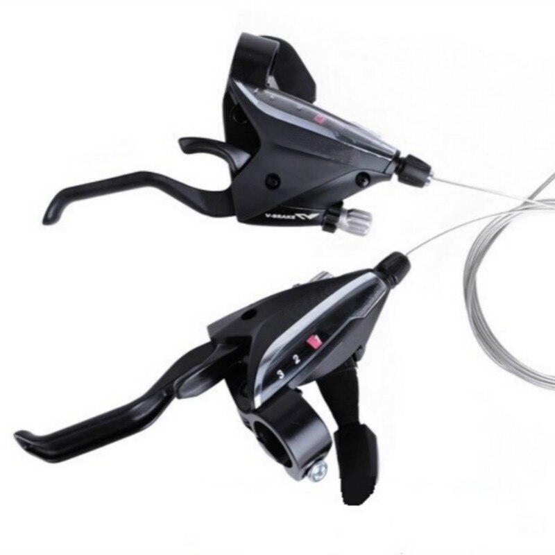 21/24/27speed MTB Bike Thumb Shifter Top Mount Shifters with Inner Cable Gear Shifter Lever EF65-7-8-9 Accessaries