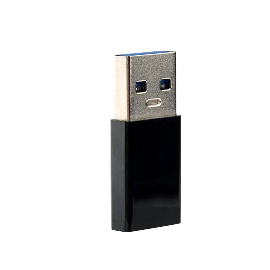 USB3.1 Type-C Female to USB 3.0 Type-A Male Gold Plated USB 3.1 Type C Connector Converter Adapter for Smartphone Black