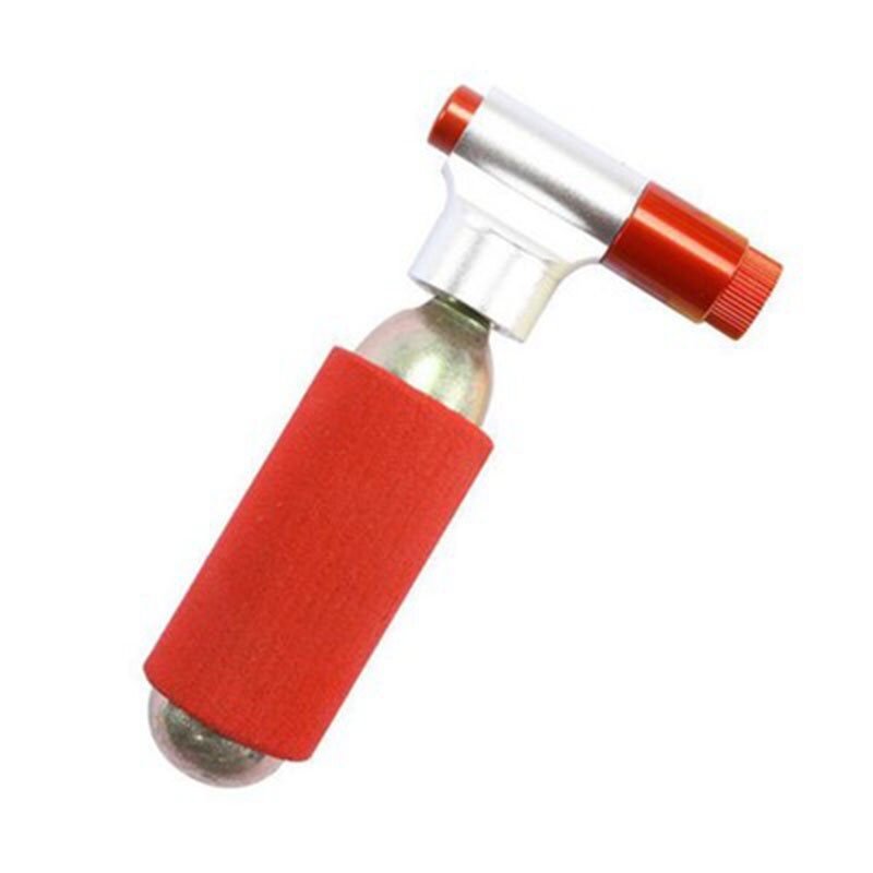 Portable CO2 Bicycle Tire Pump Bike Threaded Cycling Tyre Inflator Gadget Parts