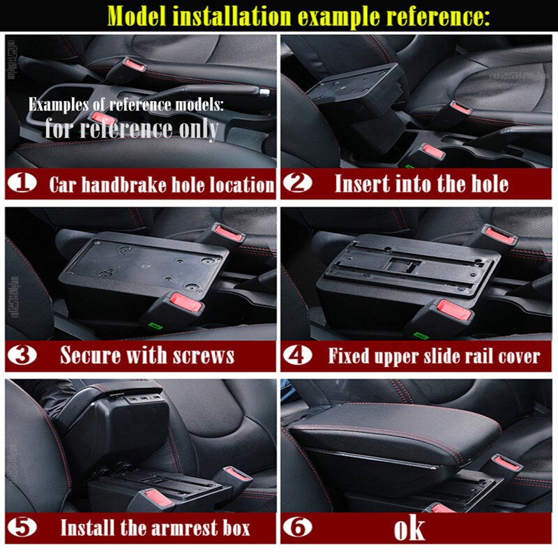 Für Seat Ibiza Armlehne Box Für Ibiza 6j Ibiza 6L Center konsole zentralen Speicher inhalt Lagerung box mit USB LED produkte Arm Rest