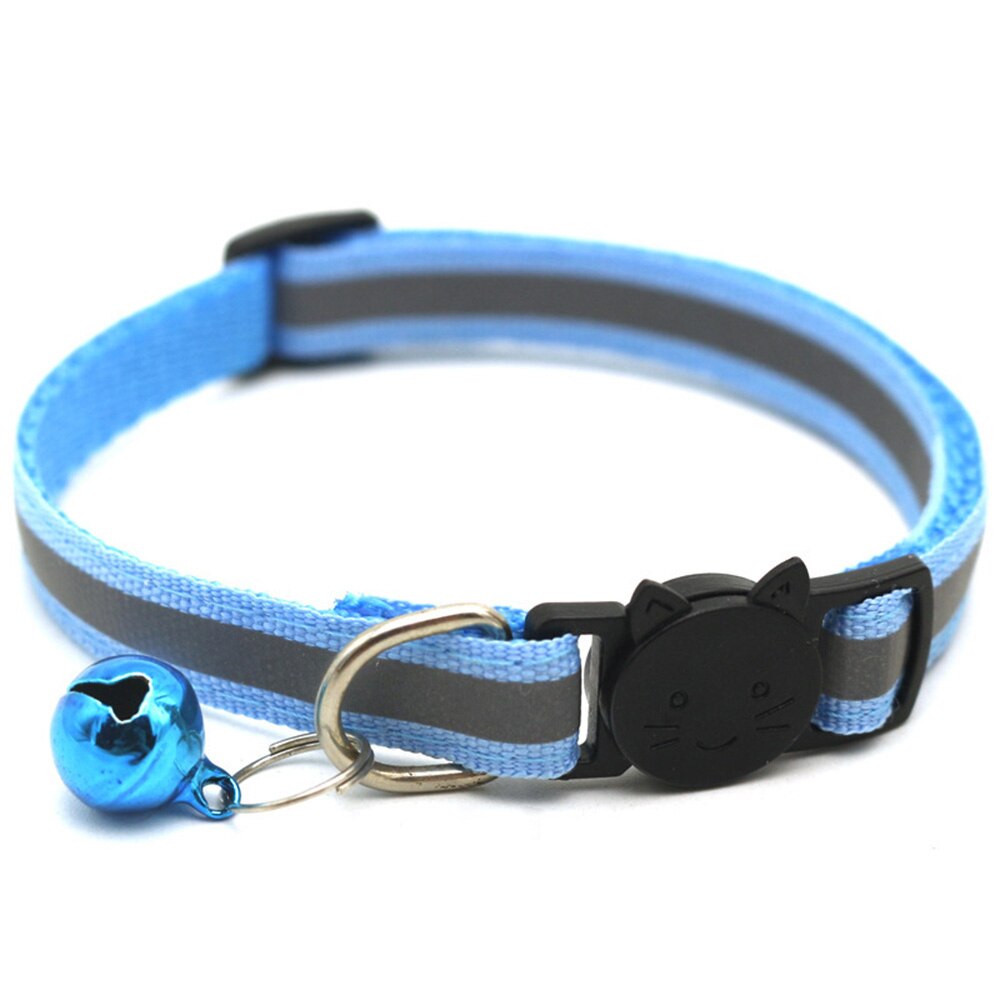 Reflecterende Halsband Met Bel Veiligheid Kat Halsbanden Puppy Halsband Voor Katten Kleine Honden Solid Pet Kraag Chihuahua Producten: 10