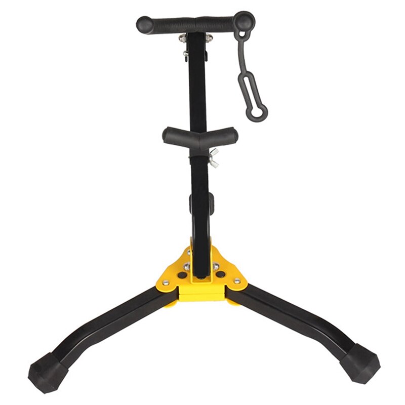 1 Pcs Alto Saxophone Stand Tenor Saxophone Holder Foldable &amp; 1 Pcs Saxophone Neck Strap With Snap Hook Sax Harness