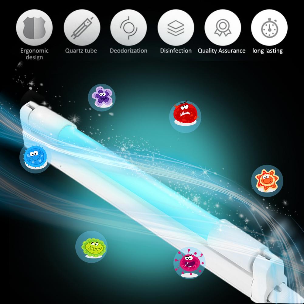 Kiemdodende lamp  t5 ultraviolette lampen 6w 8w doden huisstofmijt eliminator uv ozon dubbel gesteriliseerde led uv kwartslamp