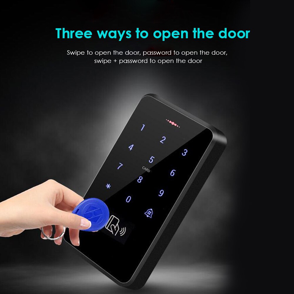 IP67 Waterproof Access Control Keypad Outdoor RFID Access Controller Touch Door Opener System Mobile NFC Card 125KHz Key Cards