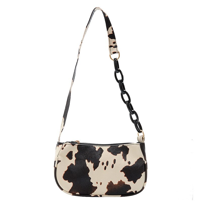 Di modo di Latte di Mucca Borsa Delle Donne di Stampa Borsoni Femminile casuale Sotto Le Ascelle Borse A Spalla Popolare Semplice Femminile Borsa Quotidiana per Dropshipping: 5