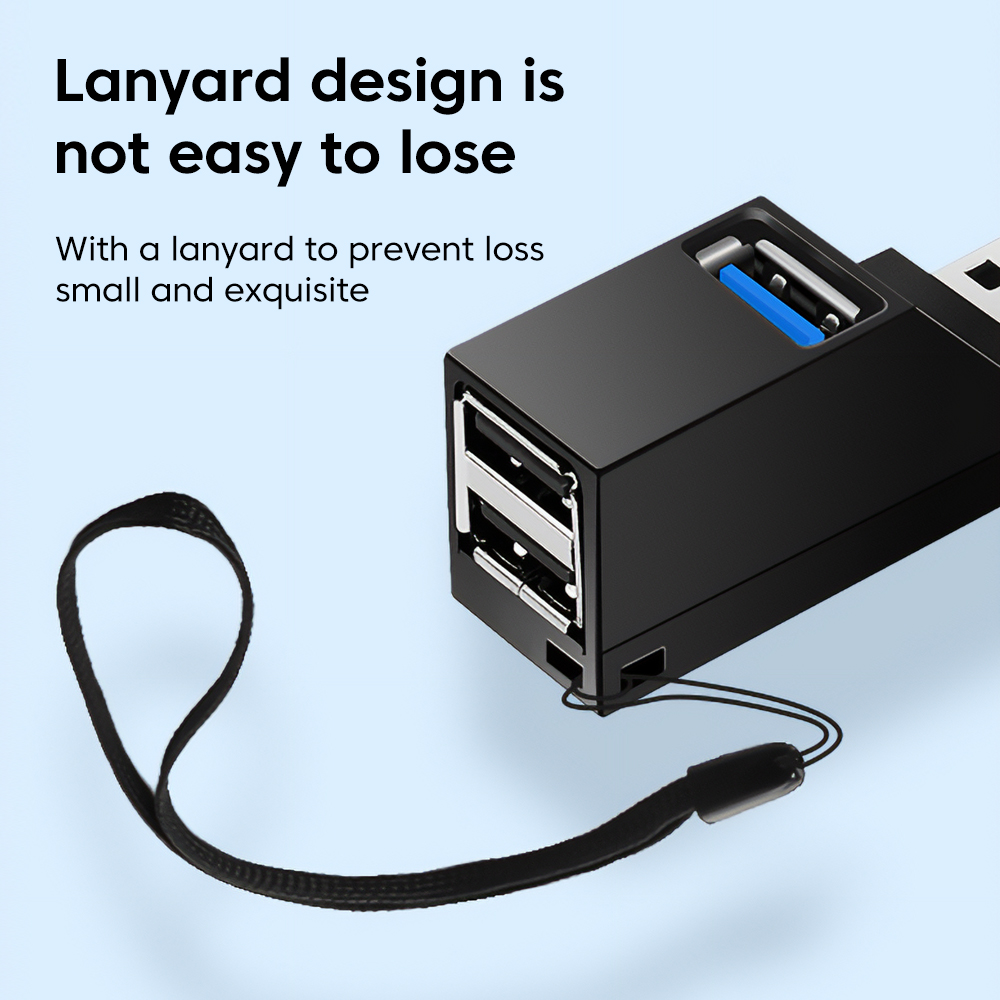 USB 3.0 HUB Adapter Extender Mini USB Splitter 3 in 1 USB Type C Hub Hoge Snelheid USB 2.0 Adapter voor PC Laptop U Disk Kaartlezer