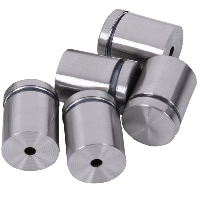 10 PCS 25mm x 30mm Stainless Steel Frameless Standoff Clamp for Glass