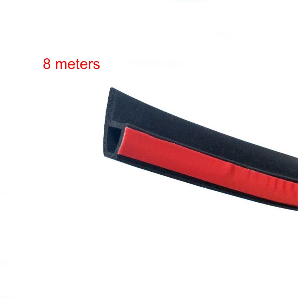 16M Auto Rubber P-type Afdichtstrip Auto Deur Afdichting 8M Waterdicht Geluiddichte Trim Tochtstrip Universele Auto deur Afdichting Strip