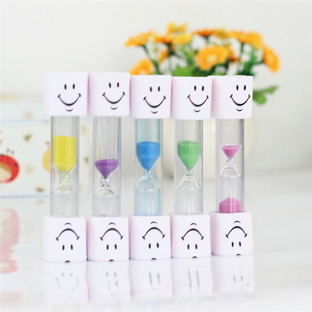 Lovely Smile Face Timer 3 Minute Teeth Toothbrush Brushing Timer Mini Smiling Face Hourglass Sand Clock Timer