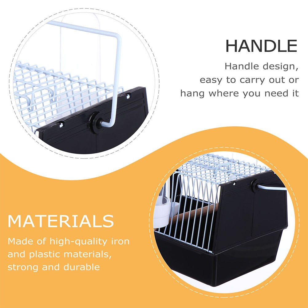 1Pc Bird Carrying Cage Portable Convenient Handheld Practical Bird Transport Cage Bird Cage