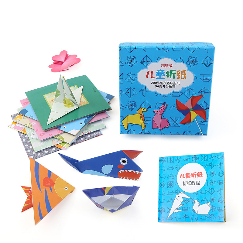 240 PCS Cartoon Paper Folding Cutting Knutselen Kinderen Art Craft DIY Educational Toys For Children Jouet Enfant Kindergarten