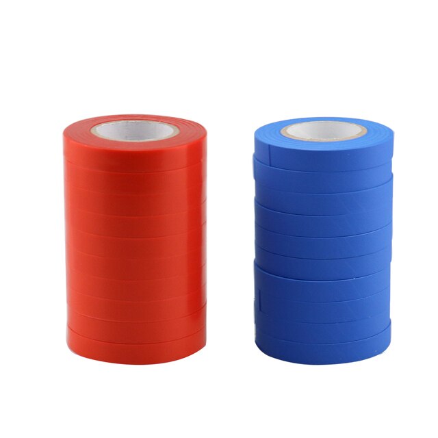 Narzędzia ogrodnicze taśma Tapetool taśma pcv taśma klejąca taśma ogrodnicza maszyna robić oklejania warzyw stożek drzewa owocowego: 20 szt niebieski z czerwony