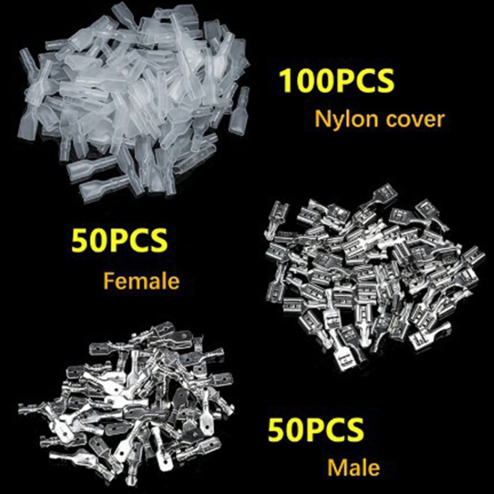 Electrical insulation pipe connector Male Female Spade Crimp Terminals Electrical Insulating Sleeve Wire Wrap Connector