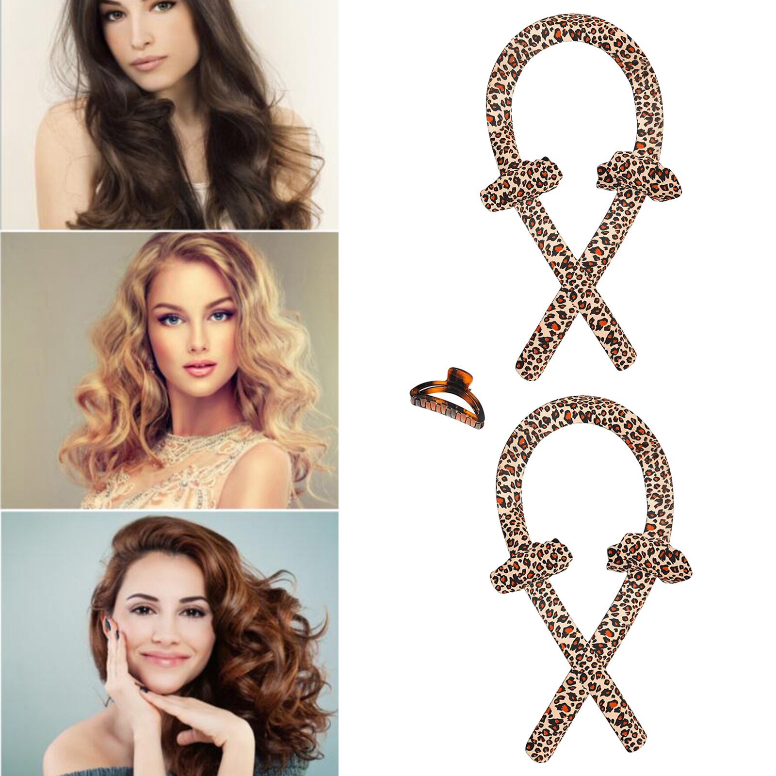 Sleeping Heatless Curling Rod Headband Wave Silk Hair Rollers Hair Styling