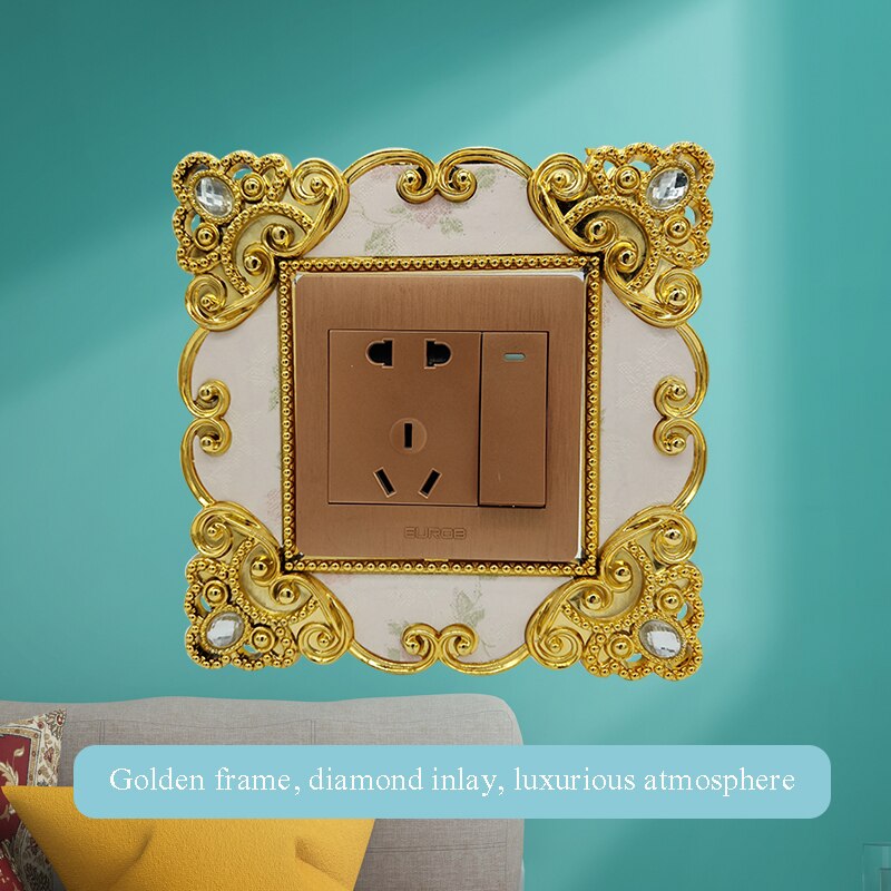 switch cover protection switch decorative stickers square switch wall lamp socket stickers decorative switch sticke