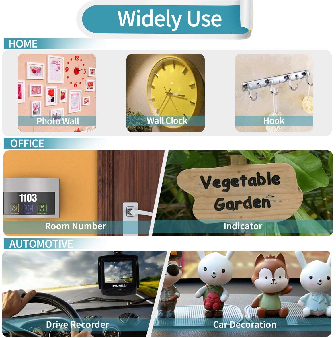 1M / 3M / 5M Nano Magic Tape Dubbelzijdige Tape Transparante Notrace Herbruikbare Waterdichte Tape kan Schoon Huis