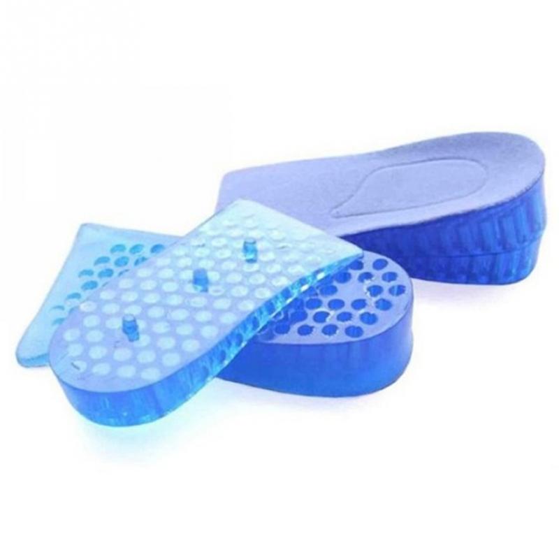 Siliconen gel inlegzolen 1 paar Unisex Vrouwen Mannen Siliconen Gel Lift Hoogte Verhoog Inlegzolen Hak Insert Pad