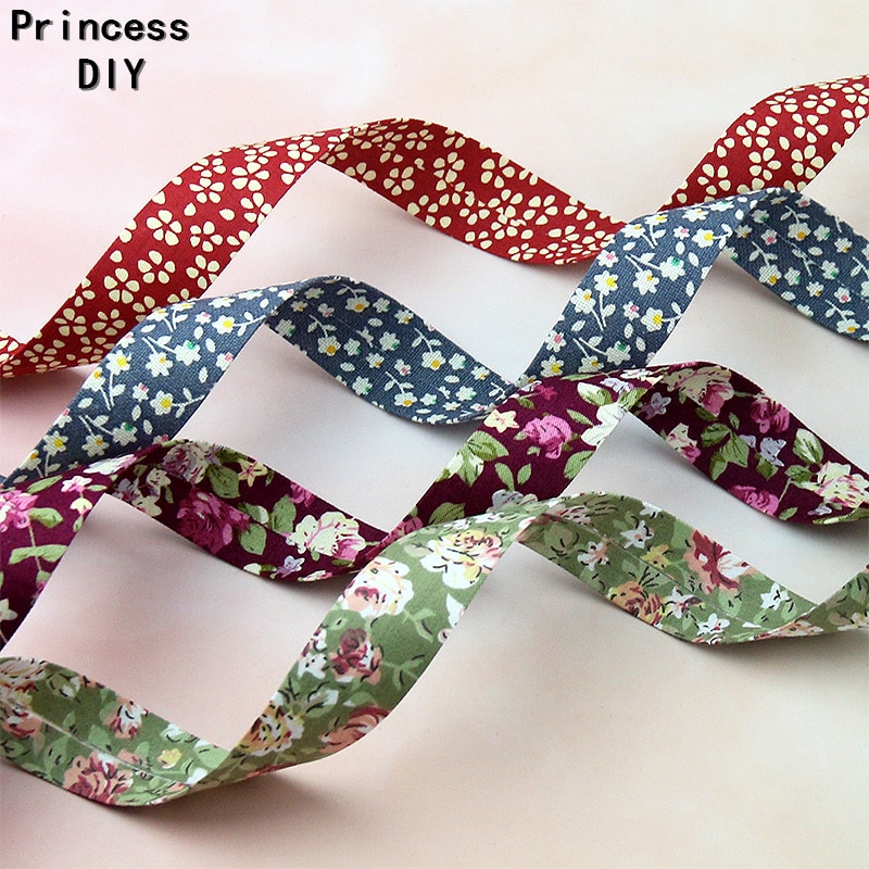 5 mete 10 25 40mm tusensköna blommönster blommigt bomullsband 3/8 " 1 " 1.5 " tyg lagertejp partiskt gör-det-själv hår fluga krage material