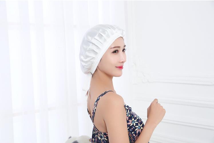 100 Silk Sleeping Cap Soft Silk Night Sleep Cap S... Grandado