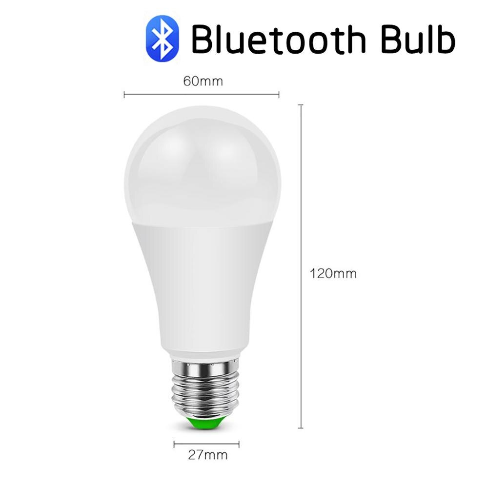 RGB Smart LED Bulb Homekit Siri Voice Control Lamp E27 Bluetooth LED Light Room Decor Lighting Remote Control Lamp Indoor