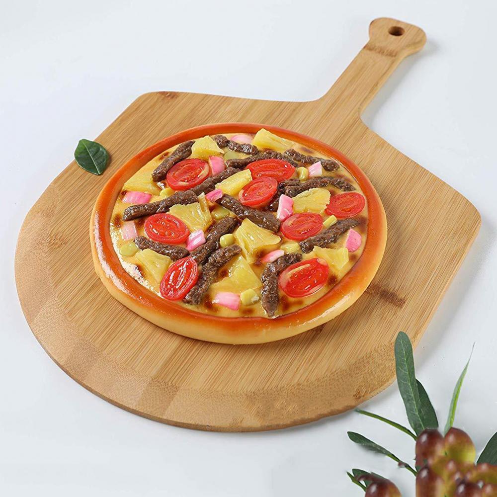 40% Sales! 12 Inch Natuurlijke Bamboe Pizza Schil Board Keuken Bakken Levert Met Handvat
