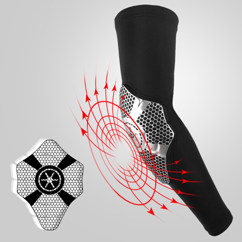 1Pc ramię rękaw koszykówka piłka nożna opaska na łokieć kolarstwo sportowy ochronny mankiet opaska na ramię bransoleta mankiet ramię Podkładka łokieć Podkładka (Bl