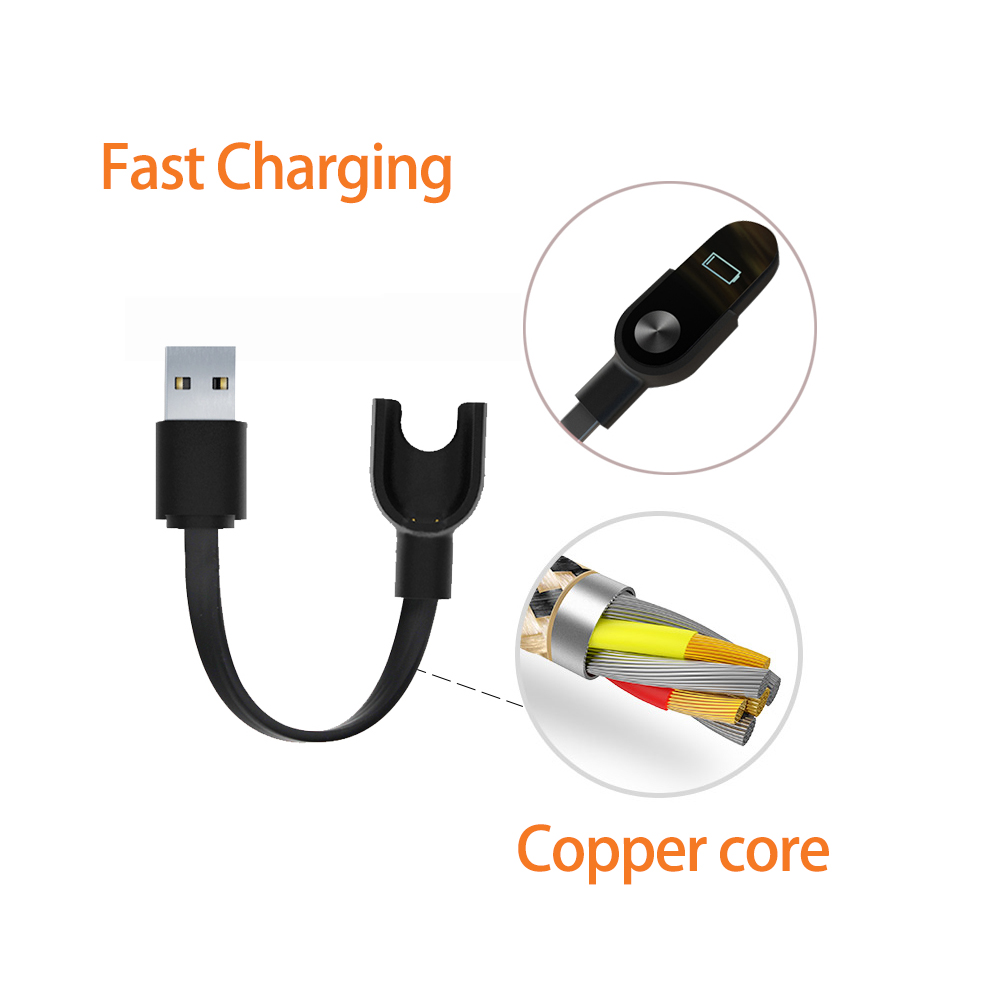 Originele fabriekslader voor xiaomi mi band 1 mi band 2 mi band 3 oplaadkabel vergulde oplaadkabel voor mi band 12 3
