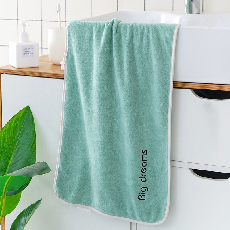 35*75cm Embroidery letter Towel Ultrafine Plain Fibe Face Towel Sport Bath hand Towel Bathroom For Home Hotel Cleaning Hand: 7
