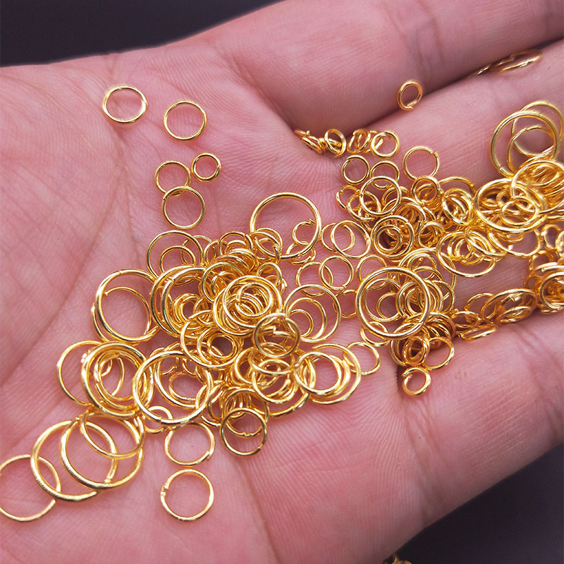 100 Stuks 4/5/6/8/10Mm Open Jump Rings Split Ringen Connectors Voor Diy vinden Maken Sieraden Ambachten Accessoires Fabriek