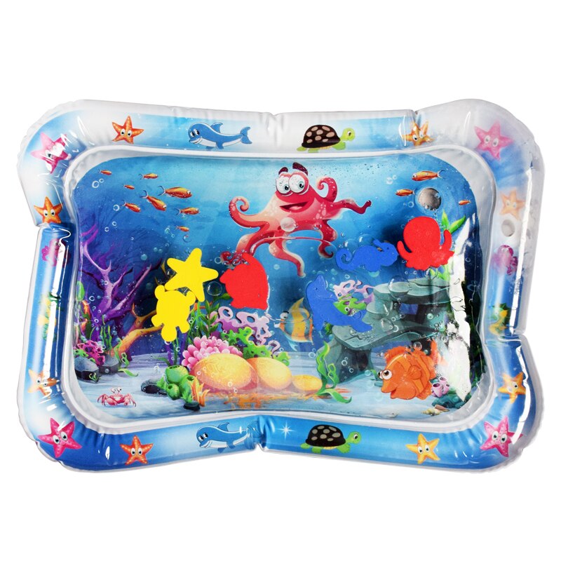 Water Mat Baby Inflatable Patted Pad Baby Inflatable Water Cushion Infant Play Mat Toddler Funny Pat Pad Toys: K 66x50cm