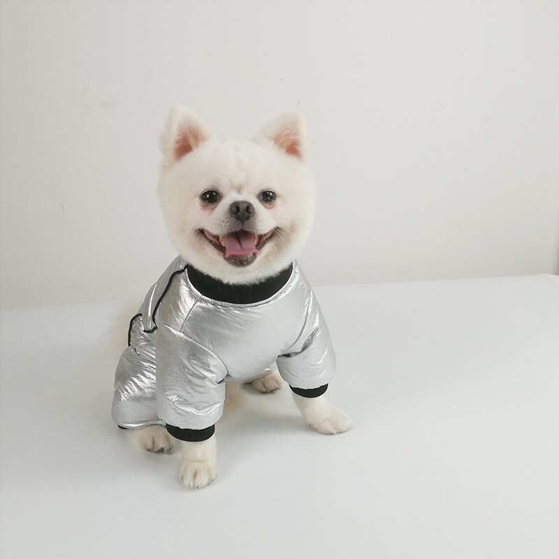 Vinter jacka för hund, mjuk fleece, varma kläder för hundar vattentäta valp jumpsuits chihuahua fransk bulldog bomull kläder