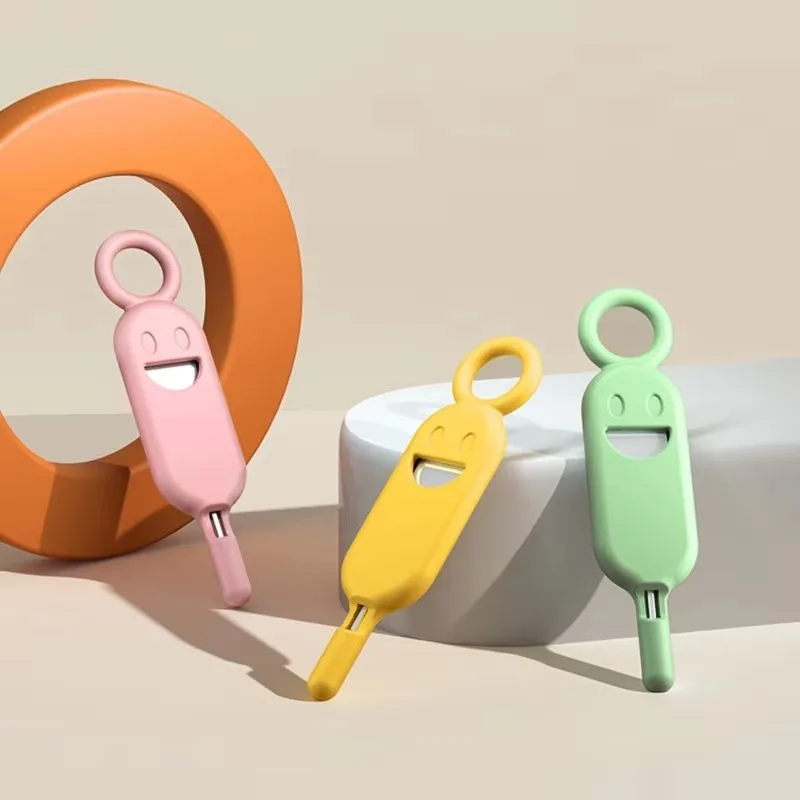 1 szt. 2 w 1 igła robić wyjmowania kart SIM z uchwytem ochronnym zapobiegającym zgubieniu kart SIM telefonu etui robić przechowywania taca wyrzutnik igła otwieracz