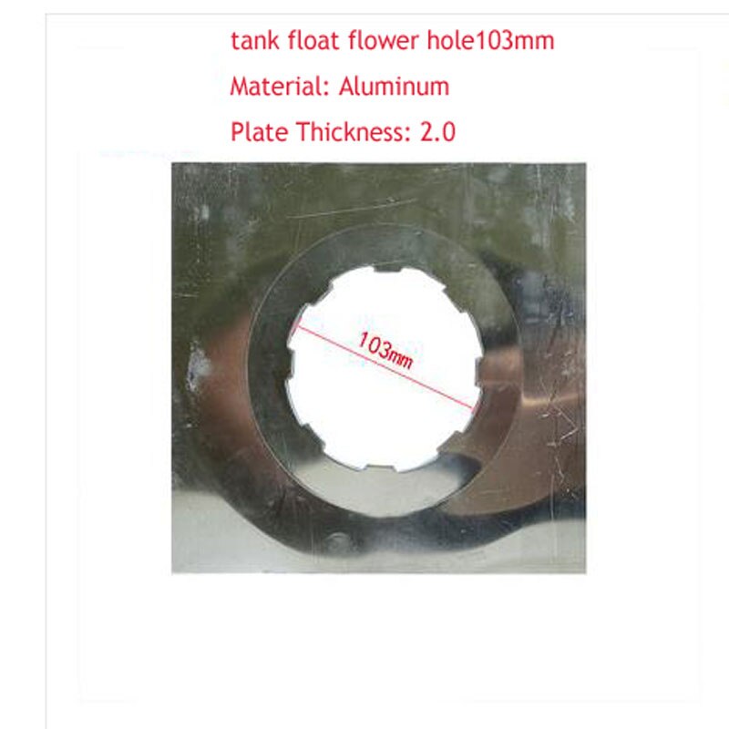 Samochodowe pływak robić zbiornika paliwa kwiat otwór akcesoria aluminiowa płyta tłoczenie części 55/65/70/103mm ciężarówka zmodyfikowane części blokowanie Fu: 103MM